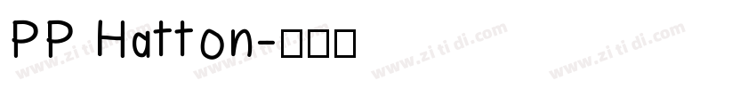 PP Hatton字体转换
